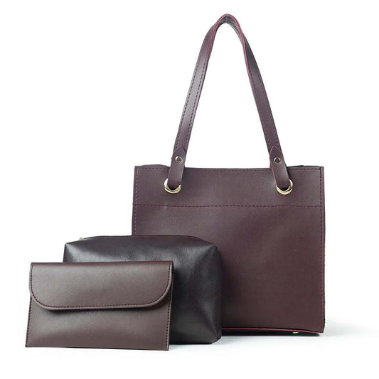 Merl Maroon Shoulder Bag Pu Leather