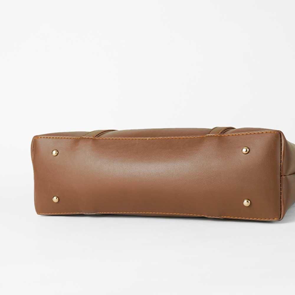 Zenith Brown Shoulder Bag Plain - HBL022