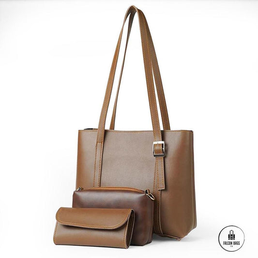 Zenith Brown Shoulder Bag Plain - HBL022